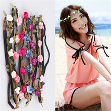 Sweet Cloth Hair Accessories Fashion Hairbands Bride Gift Floral Sea Beach Headwear 11 Colors Wholesale