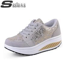 Print flower women casual shoes fashion women shoes comfortable leisure Shoes Breathable Swing Shoes A669