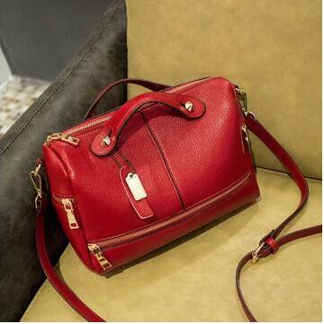 2016 Brand Luxury Women Designer Handbags Small Boston Genuine Leather Women Messenger bags Shoulder bags Purse