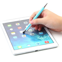 Touch Screen Stylus Ballpoint Pen for iPhone iPad Smartphone Crystal 2 in1