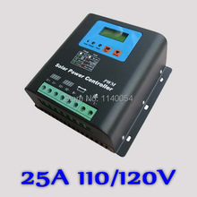 25A 110V or 120V font b Solar b font Charge Controller 110V or 120V Battery Regulator