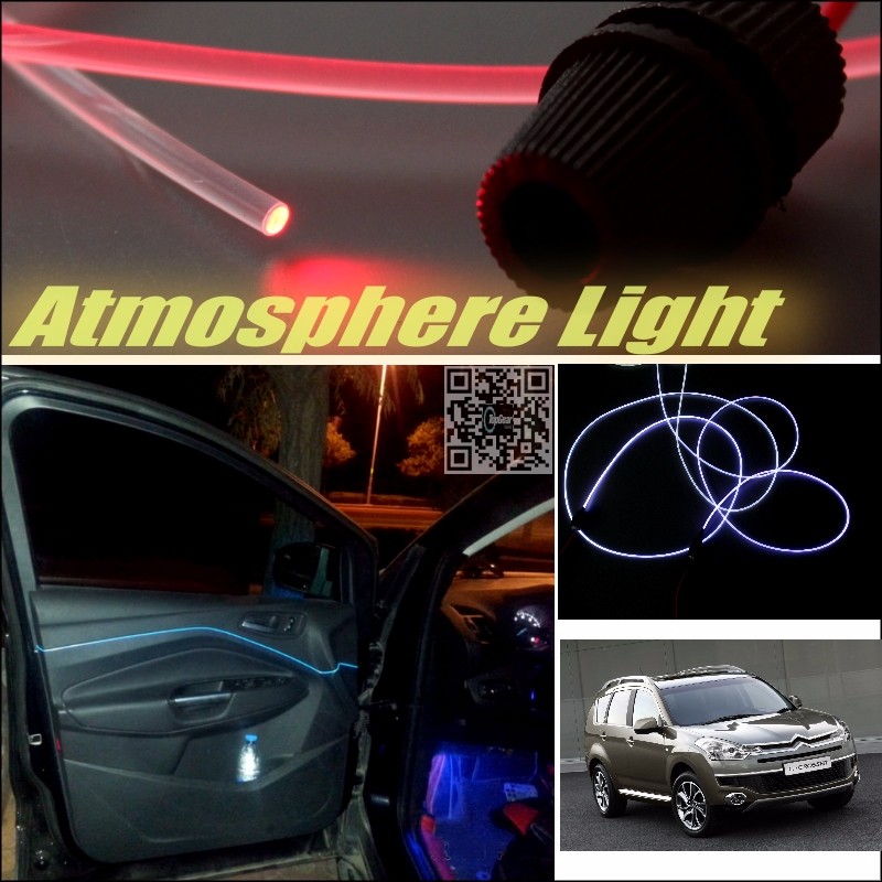 Car Atmosphere Light Fiber Optic Band For Citroen C7 C Crosser Furiosa Interior Refit No Dizzling Cab Inside DIY Air light