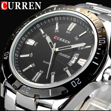 CURREN Luxury Brand Full Stainless Steel Analog Display Date Men’s Quartz Watch Waterproof Watches Men Watch relogio masculino