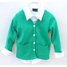 Fashion Clothing Wear Children Shirts Boy And Girl Cardigan Kids Sweaters Long Sleeve Tops Shirts 7colors AL012