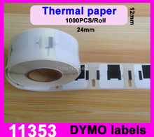 18x Rolls Dymo Compatible Labels 11353 1353 Multipurpose Seiko labels 24mm x 12mm adhesive sticker