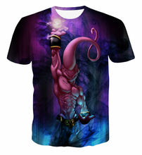 Kid Buu Destruction Tees Classic Dragon Ball Z Majin Buu t shirts Harajuku Tee Shirts Men Women Hipster 3D t shirt Fashion Tops
