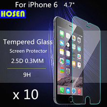 2016 10pcs Explosion-Proof tempered glass screen protector For iphone 4s/For iphone SE 5 5s 5c/For iphone 6 6s/For iphone 6plus