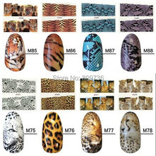20 Sheets/Set Wholesale New Animal Design Tip Nail Art Stickers Decal Tips Beauty Women Makeup Tool Gift