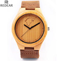 REDEAR1413 antique wood materials manufacturing men s watch quartz watch leisure leather strap watch watch of