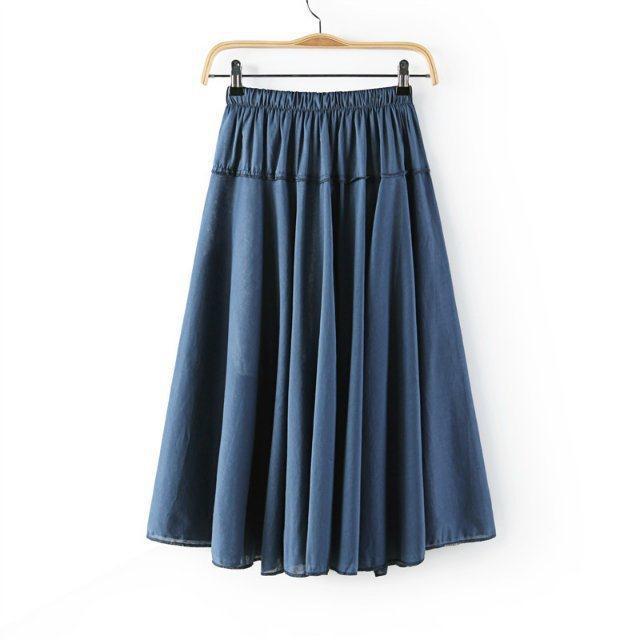 2015 Summer Style Cotton Linen Long Skirt Vintage ...