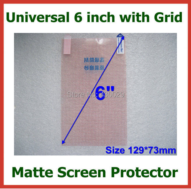 20pcs Universal 6 inch Anti glare Matte Screen Protector Protective Film with Grid for Mobile Phone