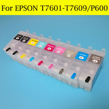 9 Color P600 Ink Cartridge T7601-T7609/T760 With ARC Chip For Epson Surecolor P600 Printer