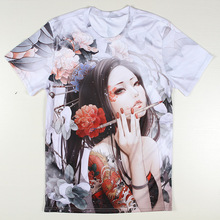 Novelty Summer Harajuku Tattoo 3D T Shirt Men Print Sexy Women Swag Tshirts Men O Neck Top Tees Male Clothing Short Sleeve