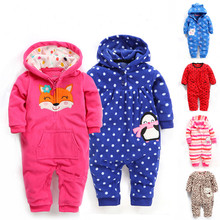autumn and winter baby clothes baby romper polar fleece newborn clothing infant clothes one piece romper newborn sleepwear