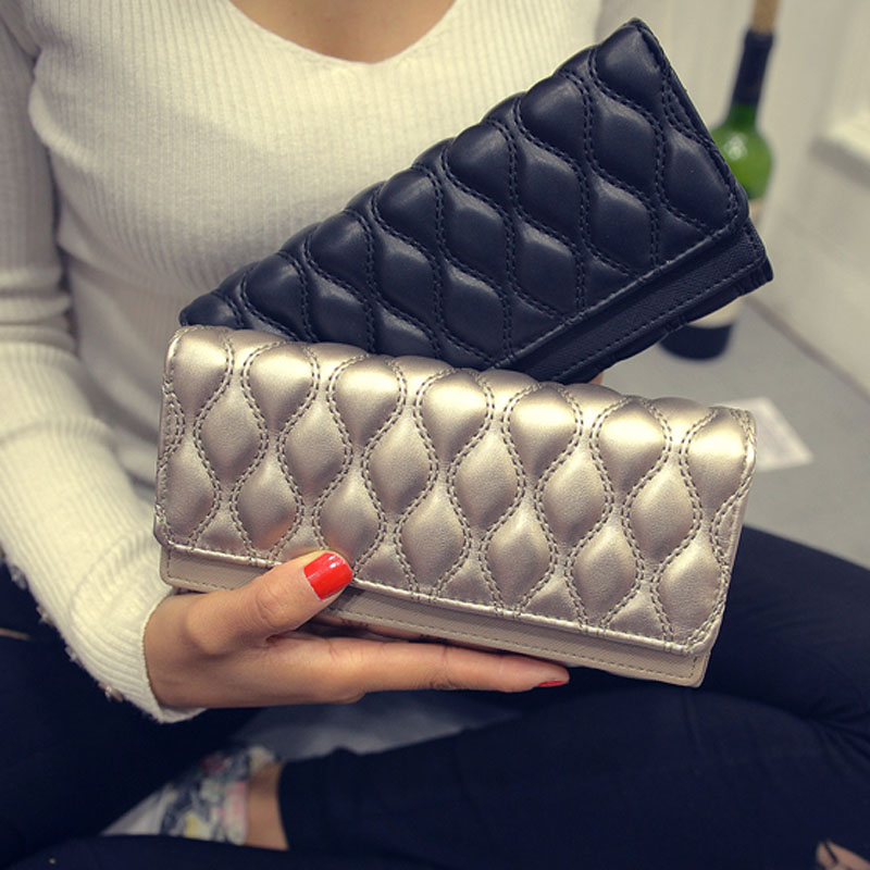 Women Purses Casual Wallet Three Fold Clutch Bag Designer Female Leather Wallets Famous Brand Purse carteras