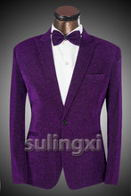 New Men Suits Casual Brand Mens Slim Fit Purple Suit Jacket 2015 Spring Fashion Prom Mens