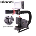 Ulanzi Travel Handle Grip Rig Camera Gears Steadicam for Vlogging Video Blog Recording Youtube Live Streaming