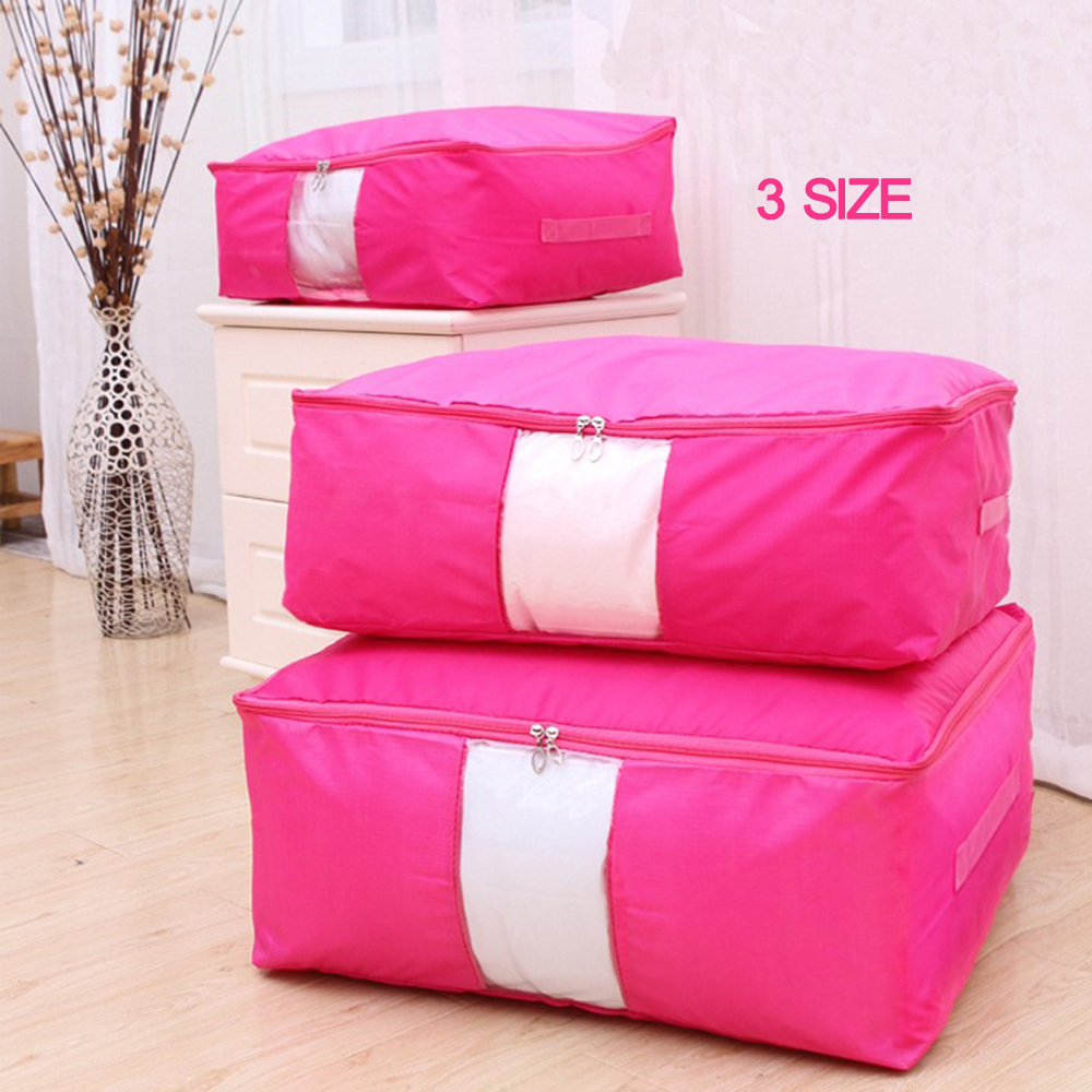 3X Set Oxford cloth Bedquilt storage boxes quilt pouch clothes Organizer for Blanket Pillow Underbed Bedding Storage bag