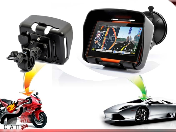 Motorcycle Bike 4 3 Inch Motorcycle GPS Navigation System Waterproof 4GB Bluetooth