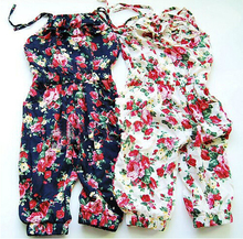 Toddler Girls Kids Jumpsuit Short Summer Playsuit Soft Clothing set One piece 2 8 Y