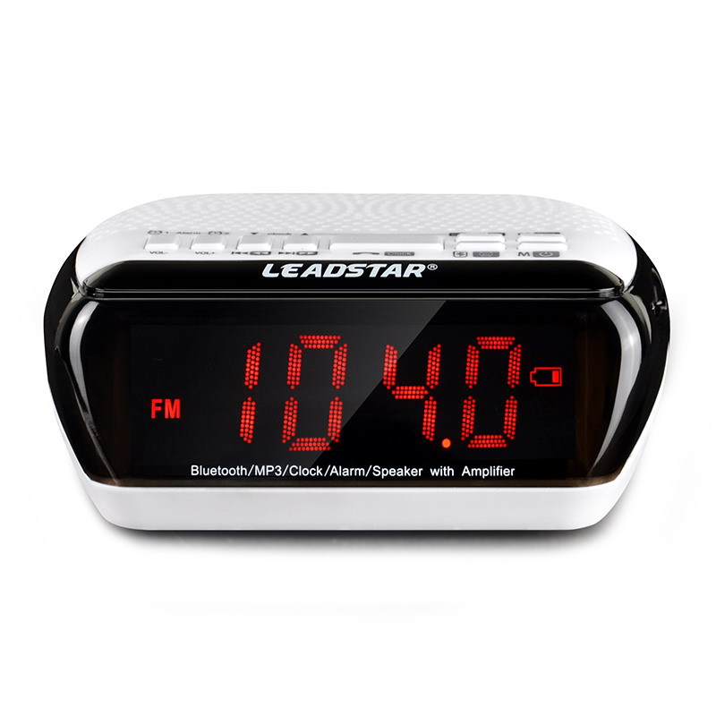 Portable Wireless Mini Multifunctional Smart Desktop Bluetooth Speaker Clock Amplifier FM Radio Time Display TF Card