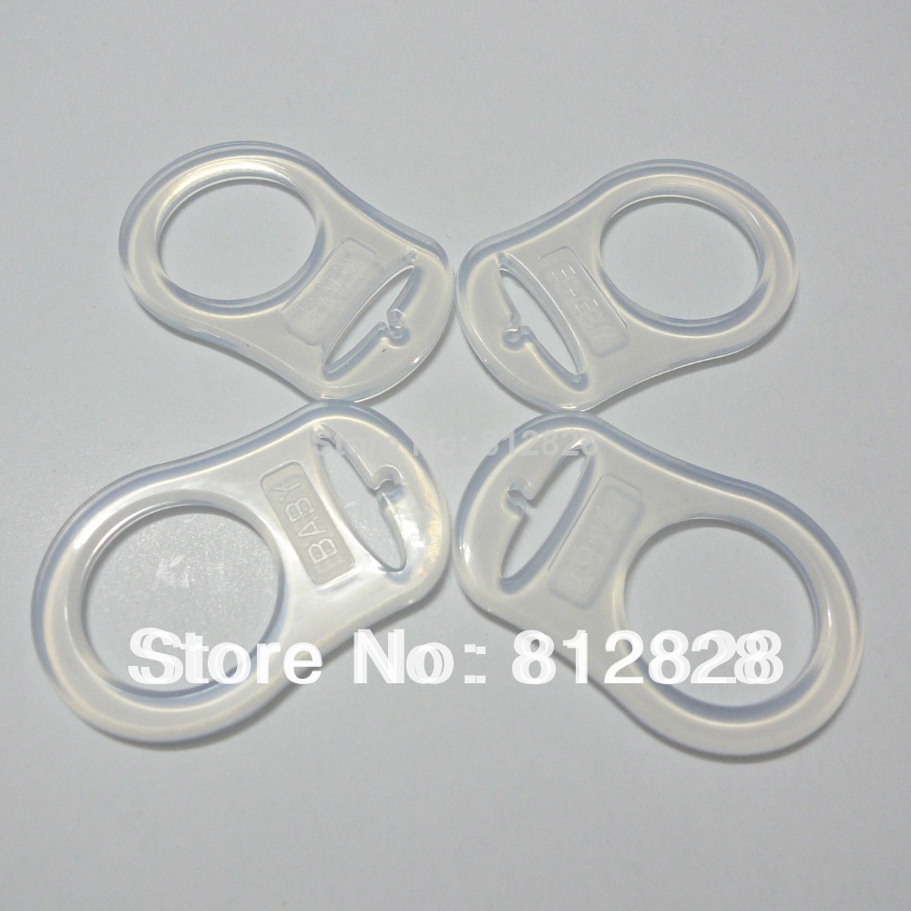 30pcs Transparent Clear MAM Rings Silicone Dummy