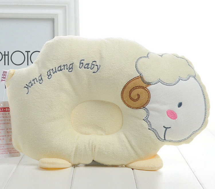 Comfortable Baby Pillow Cute Sheep Animal Pillow Pattern Kawaii Surname Headrest Fashion Print Baby Pillow Prevent Flat Head (3)