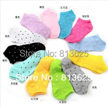 women s socks solid color love candy color dot sock women s thin sock slippers mix