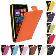 Luxury Genuine Real Leather Case Flip Cover Mobile Phone Accessories Bag Retro Vertical For Nokia LUMIA 520 N520 PS