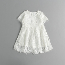 Kids Girls Crochet Lace Dresses Baby Girl Hallow Out Princess Dress 2016 Babies Summer Clothes Children