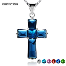 Glantop 2016 Design Trendy Fashion Cross Pendants Jewelry Platinum Plated AAA Stones Perfect Setting Elegant Statement JB-3044
