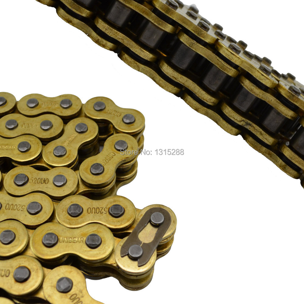 428 * 136 Chain Motorcycle parts big Chain 100% Brand new 428 Gold O-Ring Chain 136 Link UNIBEAR link chain Fits for all models