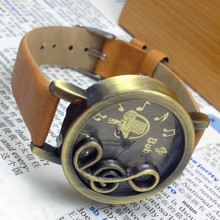 2015 nueva explosión de hueco retro toma nota de la PU MS reloj de aliexpress vendedores micrófono reloj
