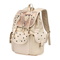Butterfly Girl Print Manual Graffiti Fashion Bag Women Durable Canvas Drawstring Backpack Solid Color Designer Practical