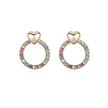 New Fashion Earrings Stud 18K Gold Plated With Austrian Crystal Women Earrings