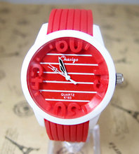 New Arrival Fashion Design Sports Silicone Watch Men Women Students Quartz Wrist Watches Relogios Feminino cg-4