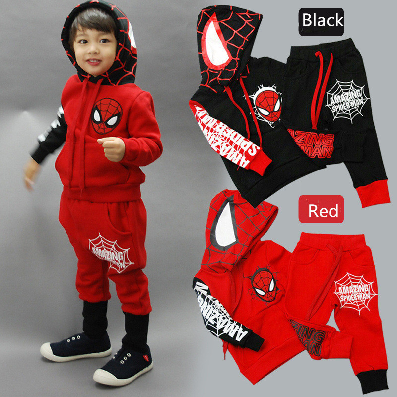 Retail free shipping 2015 new Spring children s clothing spider man costume spiderman suit spider man