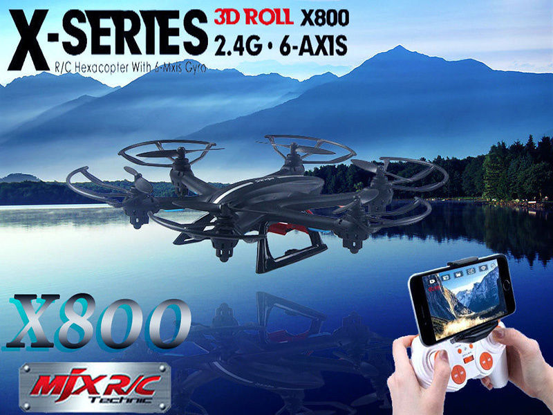 Free Shipping MJX X800 6 axis Gyro Quadcopter font b Drone b font RC 3D Roll