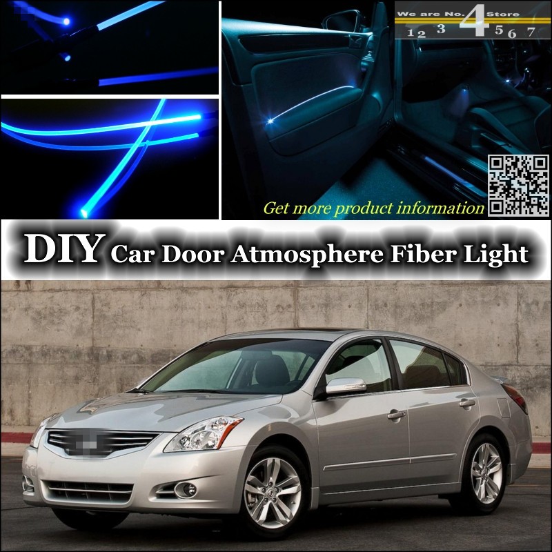 interior Ambient Light Tuning Atmosphere Fiber Optic Band Lights For Nissan Altima L31 L32A D32 Teana L33 Inside Door Panel