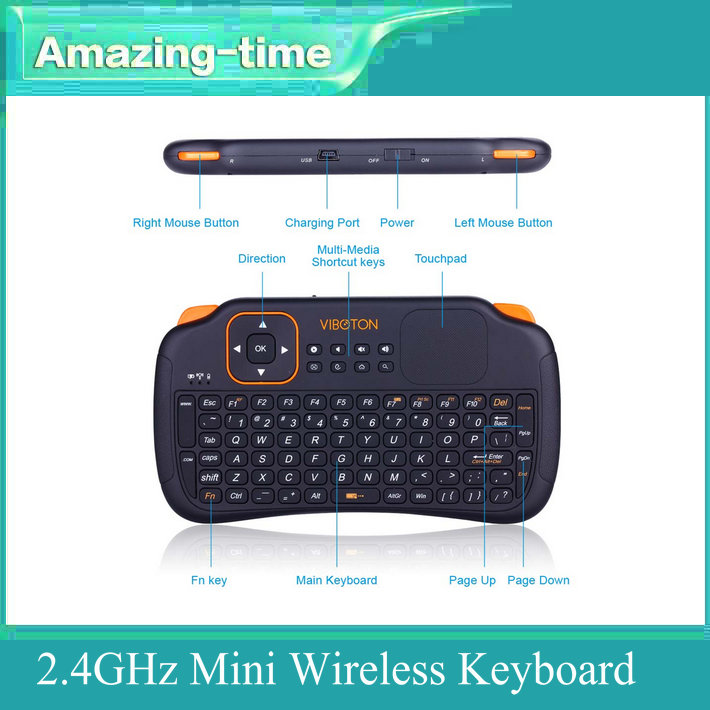 NewS124GHzMiniWirelessKeyboardwithTouchPadNewinBoxSuitable