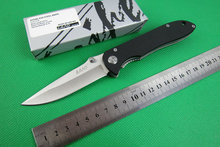 Envío gratis mango tierra SANRENMU cuchillo plegable de acero GB902 G10 440C 56HRC lámina que acampaba herramienta táctica cuchillos de caza herramientas