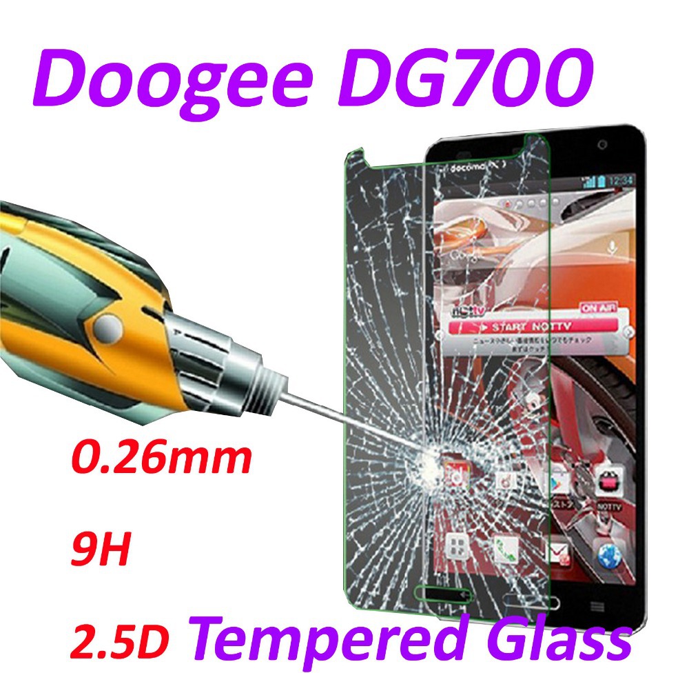 0 26mm 9H Tempered Glass screen protector phone cases 2 5D protective film For DOOGEE TITANS2