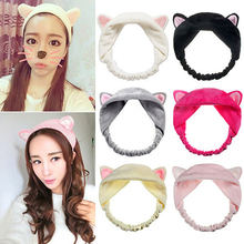 1 PCS Cute Womens Girls Cute Cat Ears Headband Hairband Hair Head Band Party Gift Headdress Hair Accessories Makeup Tool