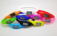 FreeShipping 13 colors 2015 NEW Cheap Fashion Anion Sports Wrist Digital Silicone Quartz LED Watch Toy
