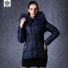 2015 womens coats jacket White duck outdoor down parkas luxury long winter fur 2014 new fashion women’s clothing top large size