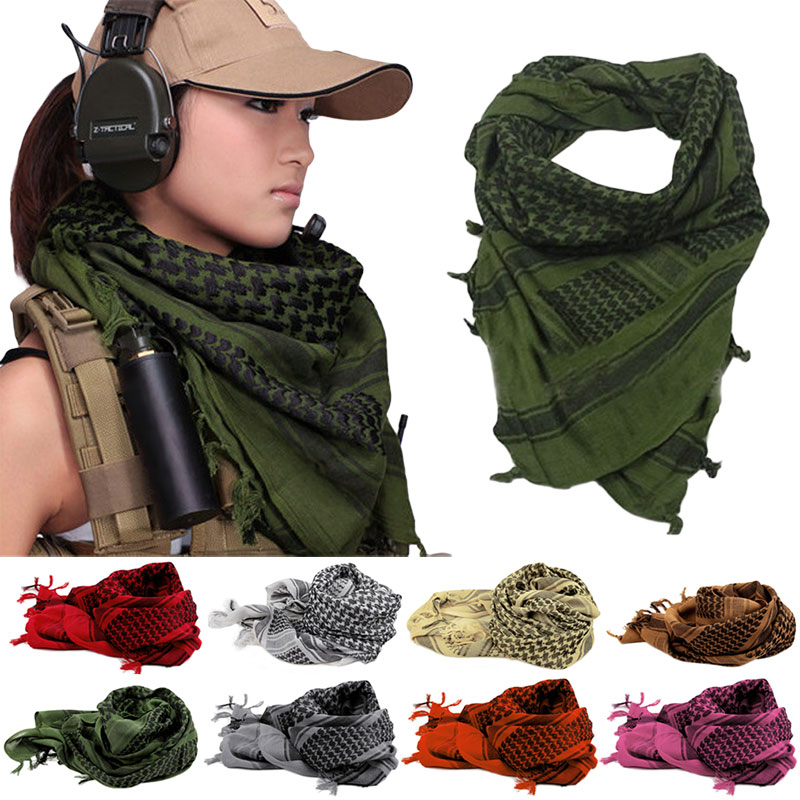 Hot New Winter Women Men Windproof Warmer Military Scarf muslim hijab shemagh Scarves Tactical Desert Arab KeffIyeh Shawl Z1