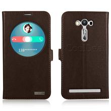 Retro Genuine Leather Flip Stand Cover Cases For Asus Zenfone 2 Laser ZE550KL 5.5 inch Luxury Mobile Phone Case