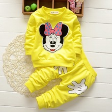 Free Shipping 2016 New Fashion Baby Boys Girls Clothing Set Cotton T shirt Pants 2pcs Infant