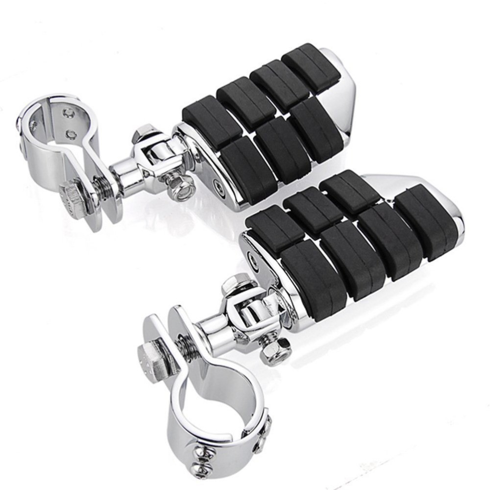 2pcs-Chrome-Billet-Dually-Foot-Rest-Highway-Pegs-1-1-4-Mount-Clamp-Kit-For-Harley