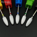 5 Type Ceramic Nail Drill Bit 3 32 Rotate Burr Cutter Bits For Manicure Electric Nail